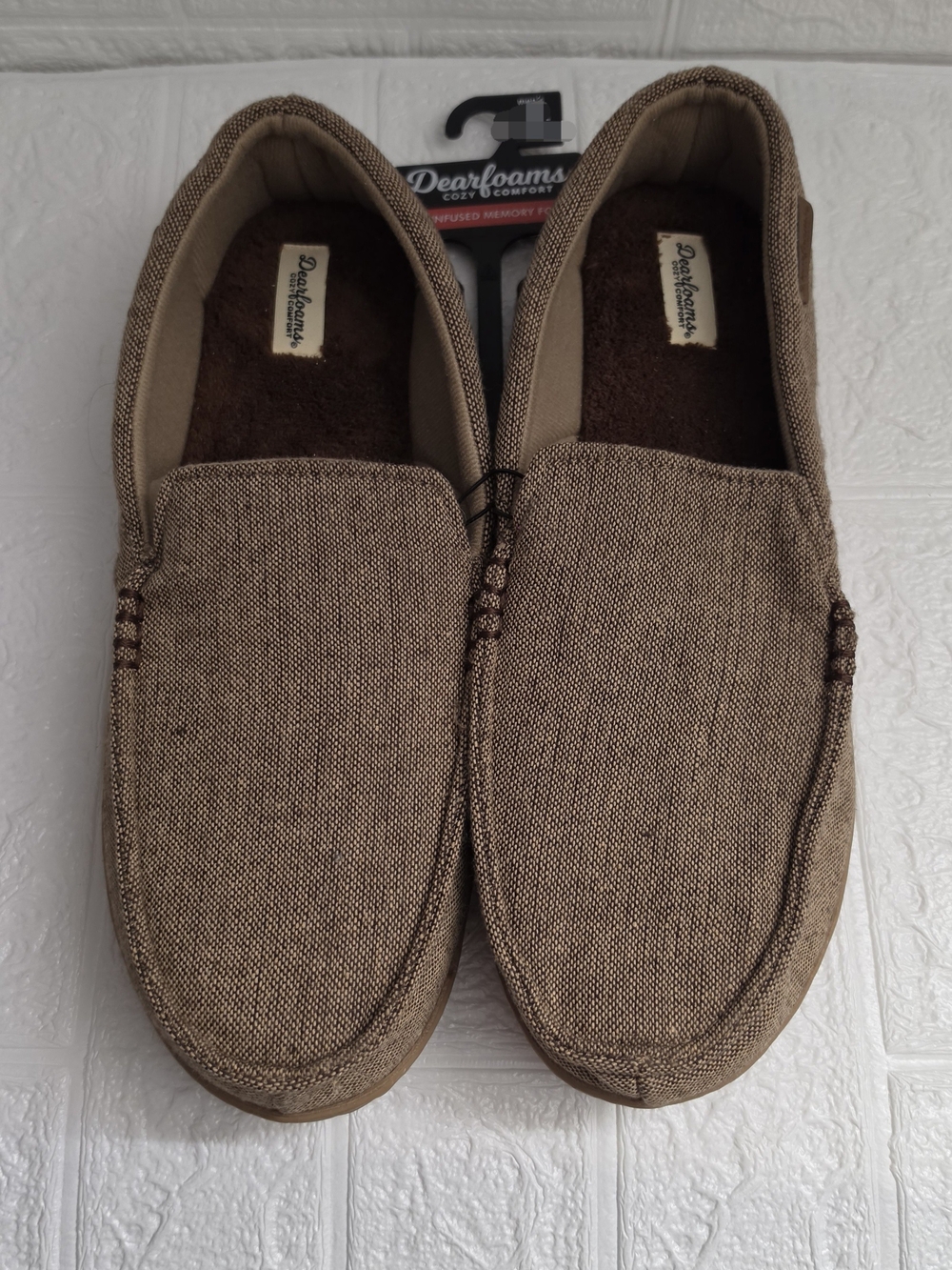 Dearfoams Cozy Comfort Men's Casual Moc Slippers Nwt
